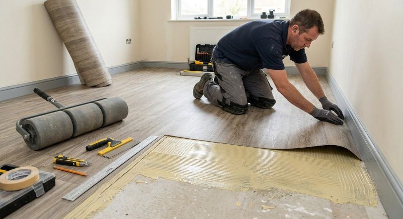 Sheet Linoleum Installation in Montgomery County, MD