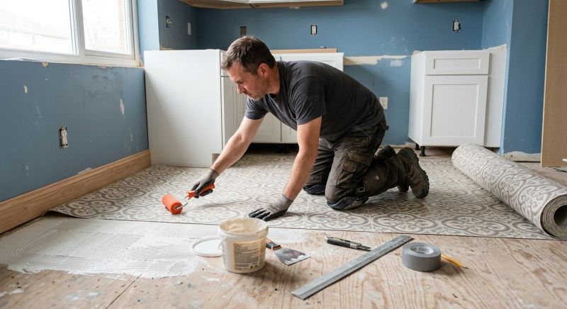 Sheet Linoleum Installation in Montgomery County, MD