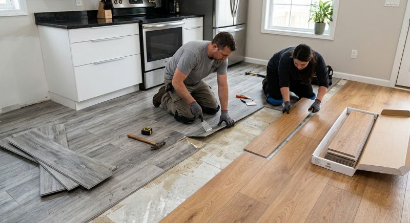 Vinyl Floor Replacement in Fairfax County, VA